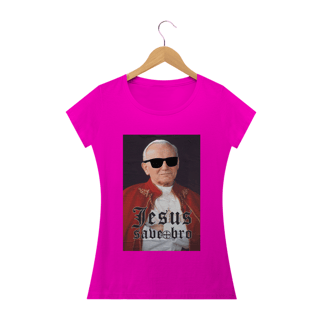Nome do produto Camiseta Feminina Felipe D'Aloia - Jesus Save Bro