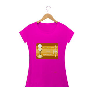 Nome do produto Camiseta Feminina Instrumento de Paz - Alimento que Transforma