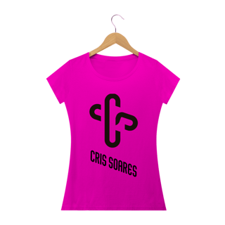 Nome do produto Camiseta Feminina Cris Soares - CS em cruz