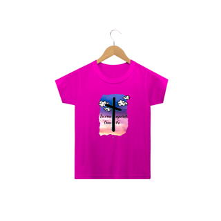 Nome do produto Camiseta Infantil Claudia Bastos - Eu Vou Esperar com Fé