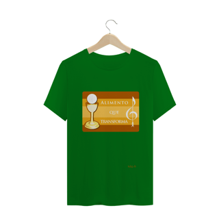 Nome do produto Camiseta Masculina Instrumento de Paz - Alimento Que Transforma
