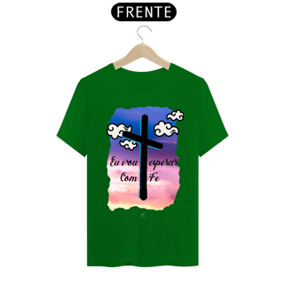 Nome do produto Camiseta Masculina Claudia Bastos - Eu Vou Esperar com Fé