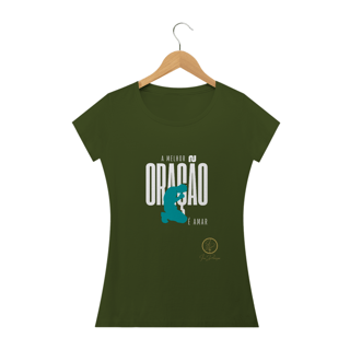 Nome do produto Camiseta feminina Ivan Domingos -  A melhor oração