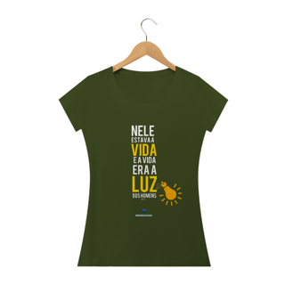 Nome do produto Camiseta Feminina Ederson de Oliveira - A Luz dos Homens