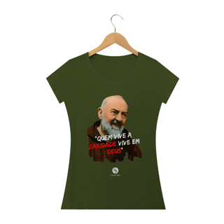 Nome do produto Camiseta Feminina Gabriel Dilins - Quem vive a Caridade