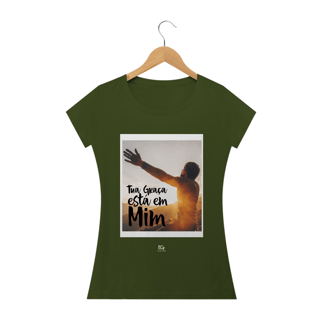 Nome do produto Camiseta Feminina Edu Guimarães - Tua Graça Está em Mim