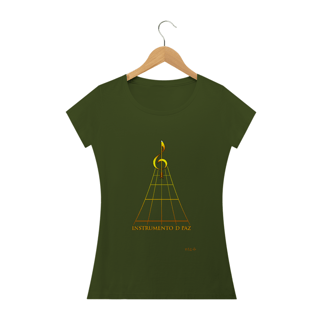 Nome do produto Camiseta Feminina Ministério Instrumento De Paz - Clave