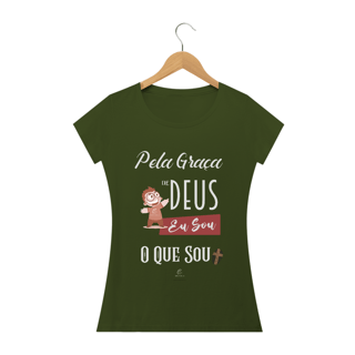 Nome do produto Camiseta Feminina Claudia Bastos - Pela Graça de Deus
