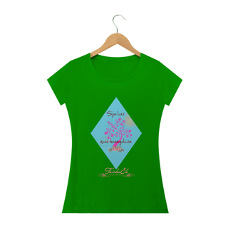Nome do produto Camiseta feminina Tininha Elo - Seja Luz que evangeliza