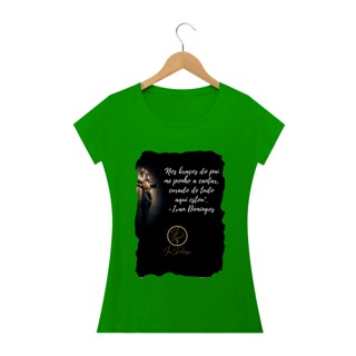 Nome do produto Camiseta feminina Ivan Domingos - Nos braços do Pai