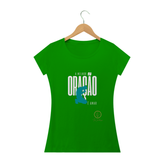 Nome do produto Camiseta feminina Ivan Domingos -  A melhor oração
