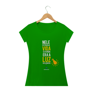 Nome do produto Camiseta Feminina Ederson de Oliveira - A Luz dos Homens
