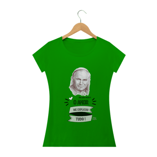 Nome do produto Camiseta Feminina Cris Margaridi - O Amor Explicou Tudo