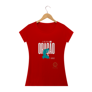 Nome do produto Camiseta feminina Ivan Domingos -  A melhor oração