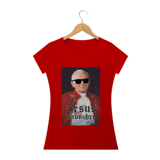 Nome do produto Camiseta Feminina Felipe D'Aloia - Jesus Save Bro