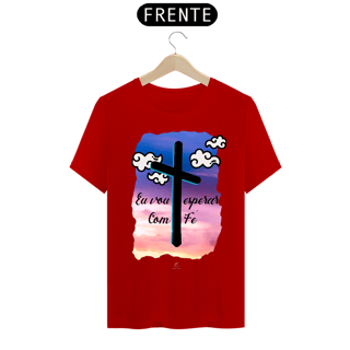 Nome do produto Camiseta Masculina Claudia Bastos - Eu Vou Esperar com Fé
