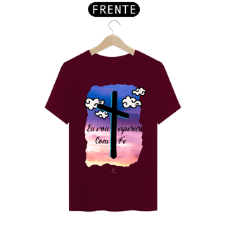 Nome do produto Camiseta Masculina Claudia Bastos - Eu Vou Esperar com Fé