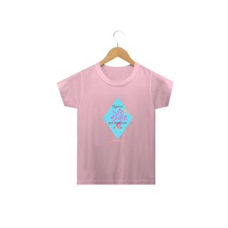 Nome do produto Camiseta Infantil Tininha Elo - Seja Luz Que Evangeliza
