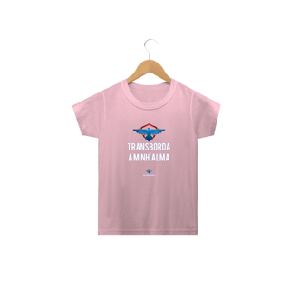 Nome do produto Camiseta Infantil Ederson de Oliveira - Transborda minha alma