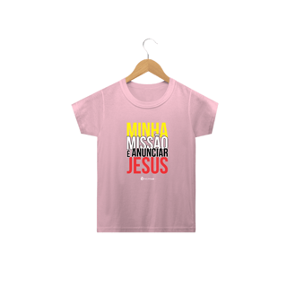 Nome do produto Camiseta Infantil Phelippe Luz - Minha Missão