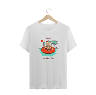 Nome do produtoT-shirt PLUS SIZE Masculina Morri, mas passo bem!
