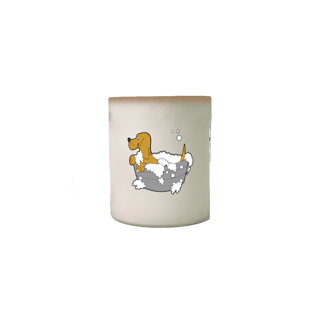 Nome do produto Caneca mágica Dog tomando banho