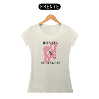 Nome do produto Bonita e Selvagem - Camiseta Baby Long