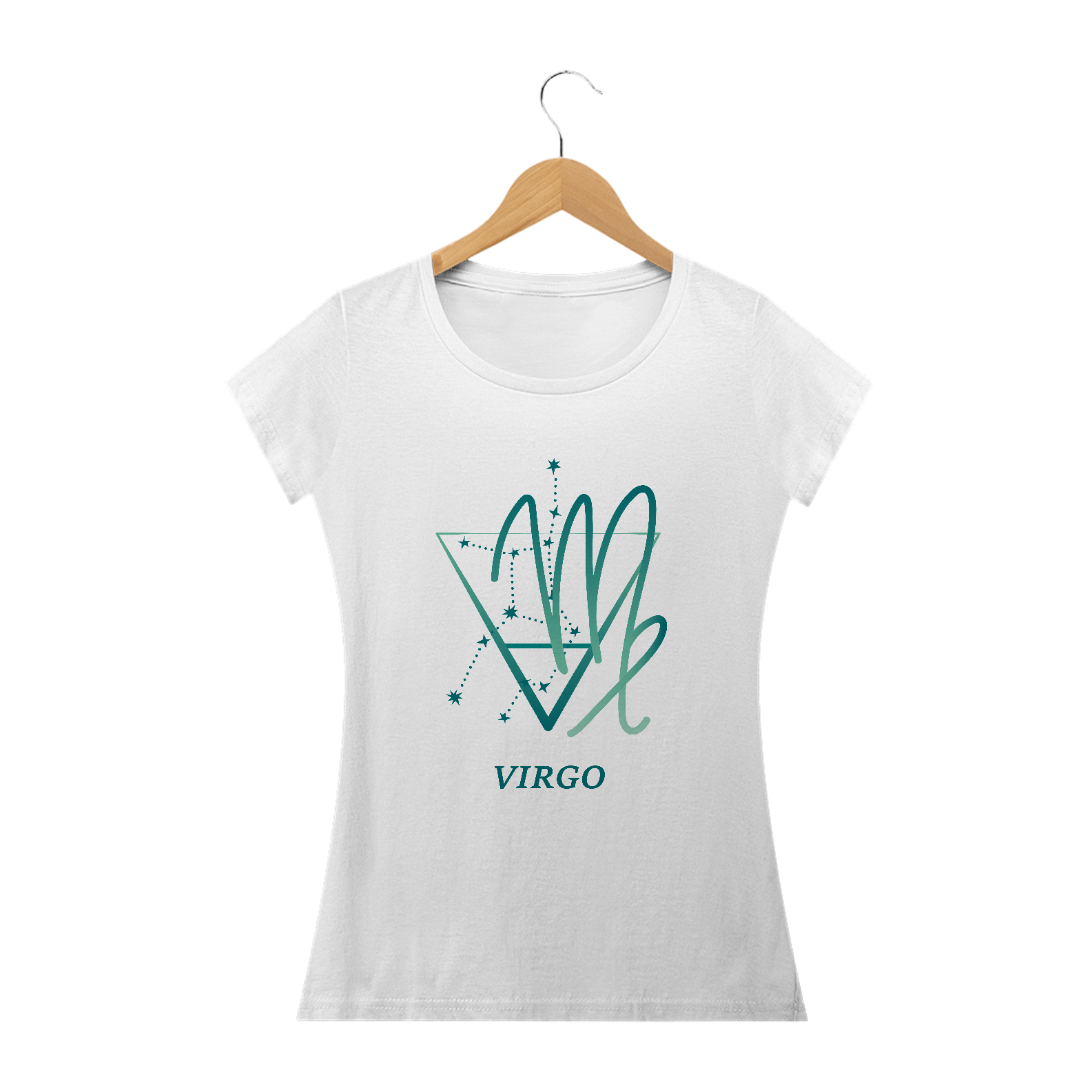 Camiseta Baby Long Signos - Virgem - Branca