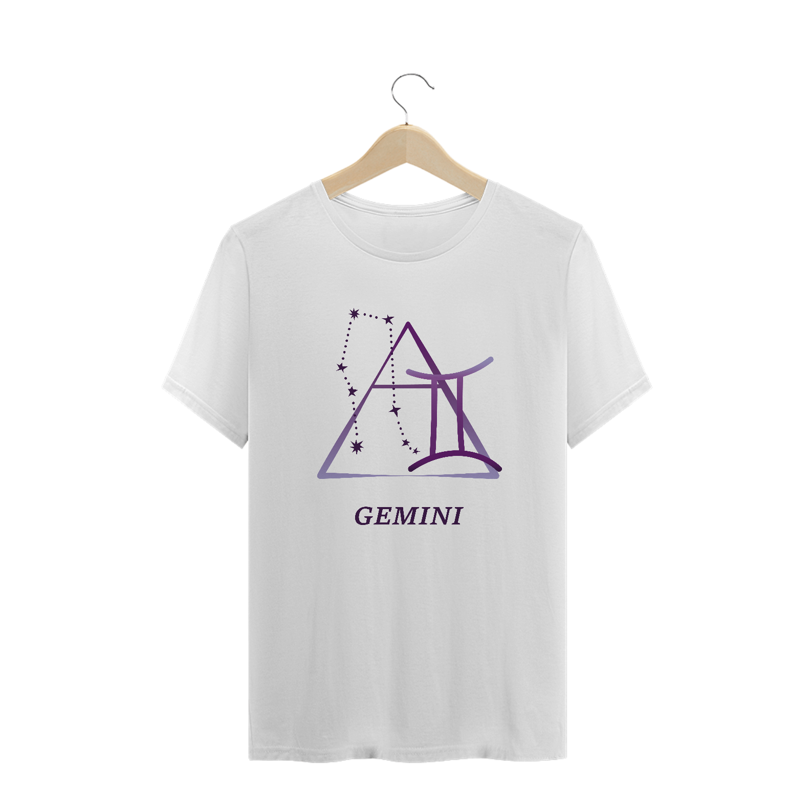 Camiseta Signos - Gêmeos - Branca