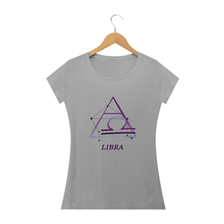Nome do produto Camiseta Baby Long Signos - Libra - Branca