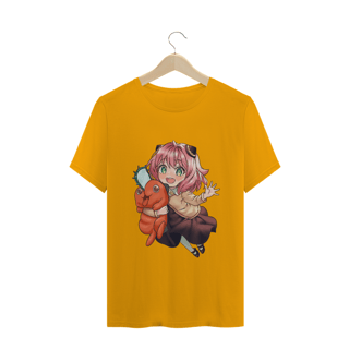 Nome do produto Camiseta Anya e Pochita - Spyxfamily e Chainsaw Man - Tecido Classic