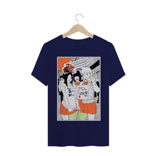 Nome do produto Camiseta Chainsaw Man Estilo Mangá Colegial - Tecido Classic