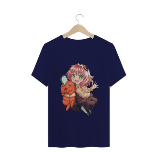 Nome do produto Camiseta Anya e Pochita - Spyxfamily e Chainsaw Man - Tecido Classic