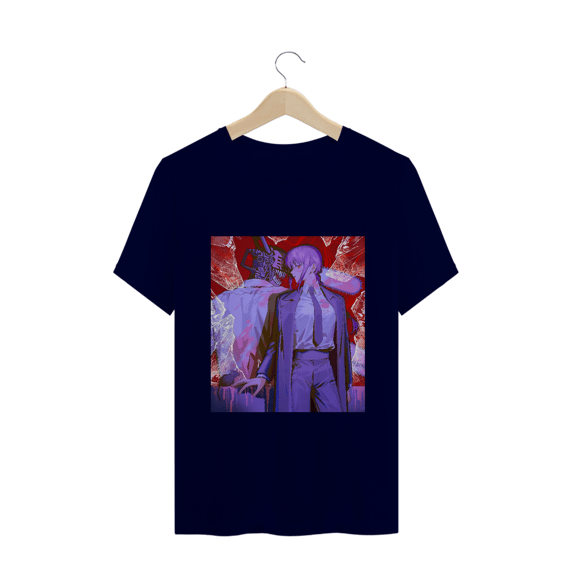Camiseta Chainsaw Man Makima e Denji - Tecido Quality