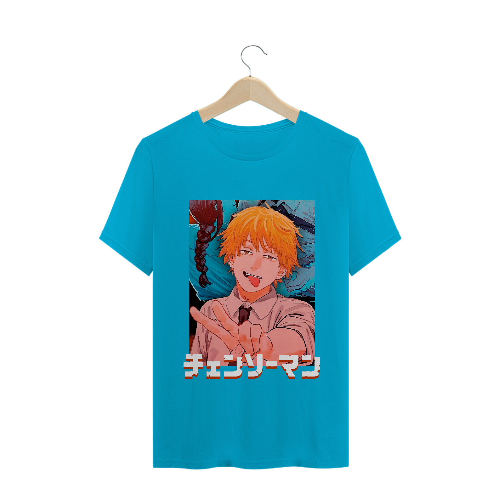 Camiseta Denji Chainsaw Man - Tecido Classic