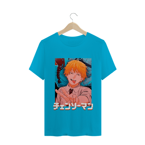 Camiseta Denji Chainsaw Man - Tecido Classic