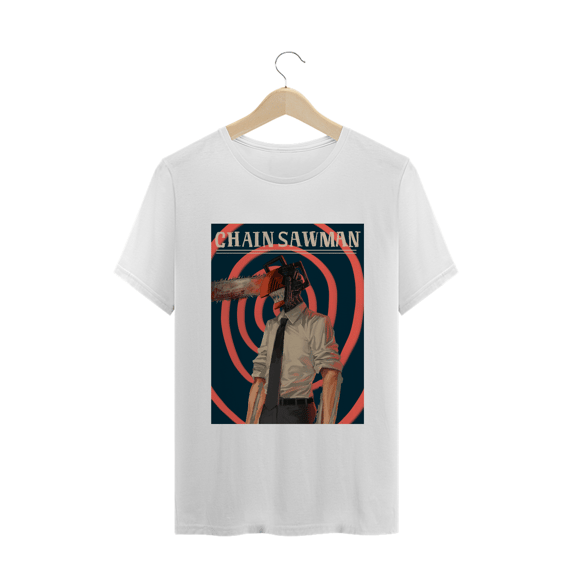 Camiseta Chainsaw Man Espiral - Tecido Classic