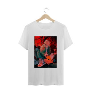 Nome do produto Camiseta Chainsaw Man Denji e Pochita - Tecido Prime