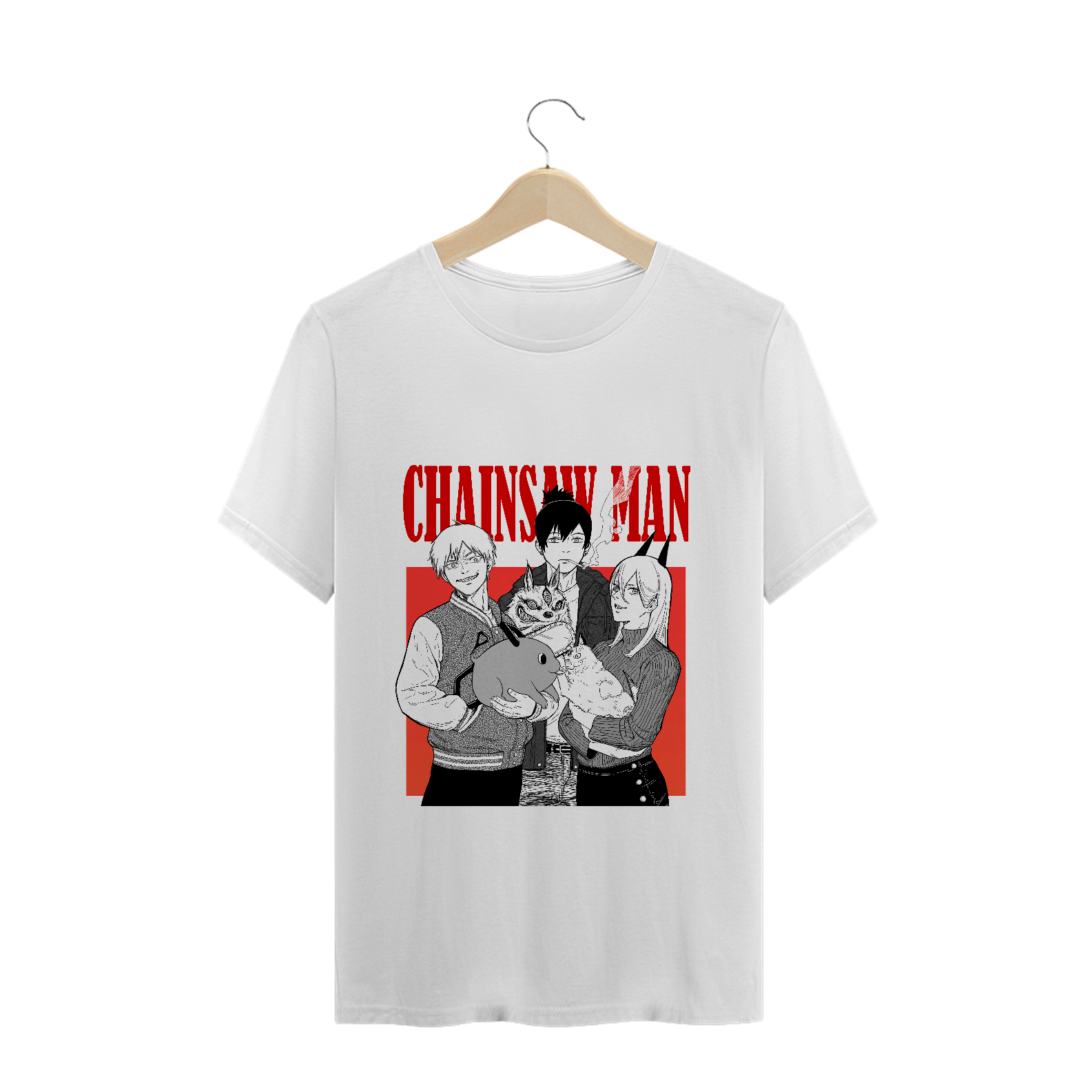 Camiseta Chainsaw Man - Tecido Prime