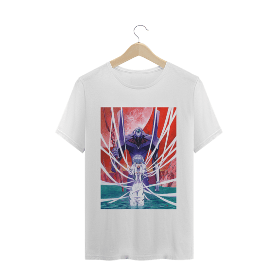 Camiseta Evangelion Ayanami Arte - Tecido Prime
