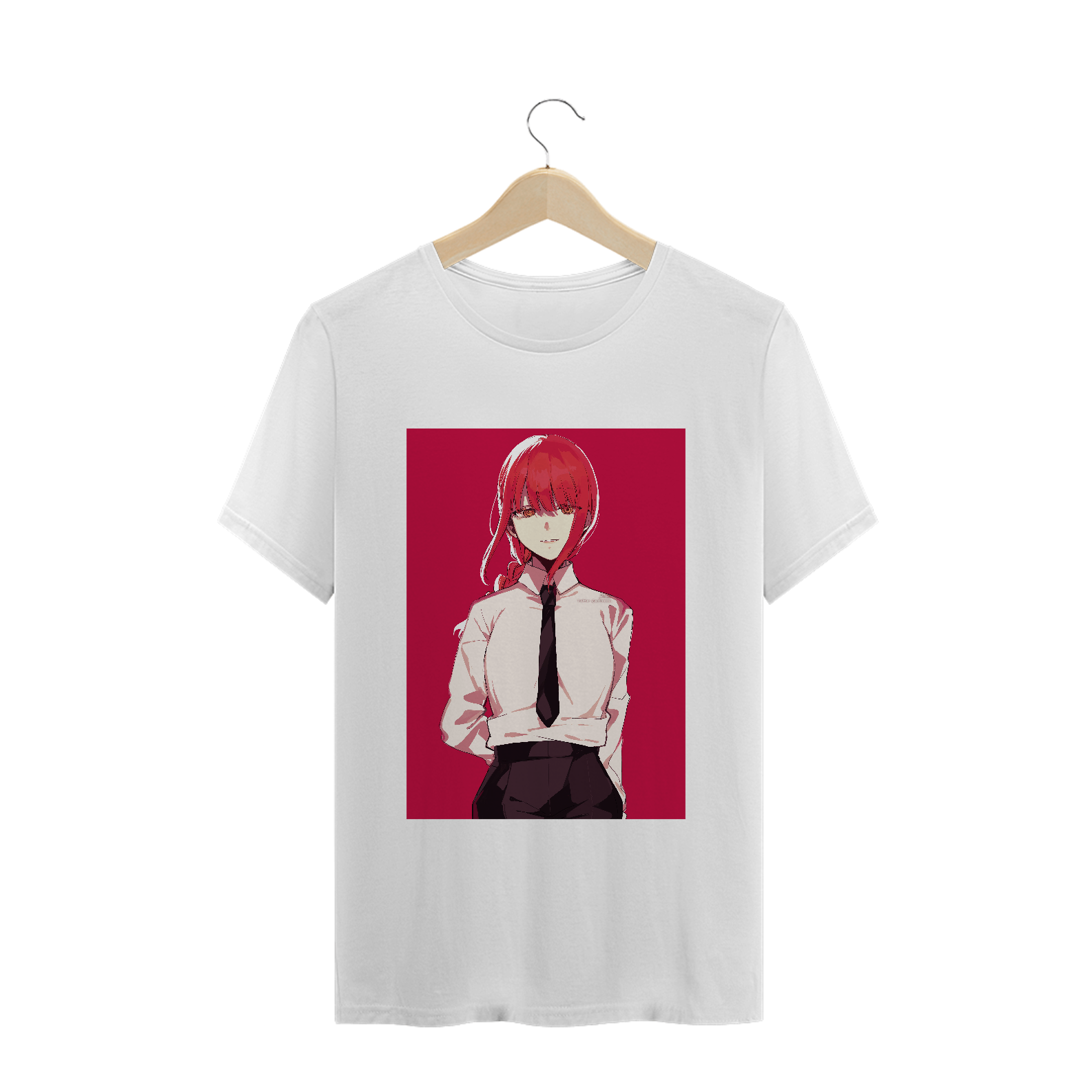 Camiseta Minimalista Makima Chainsaw Man - Tecido Prime