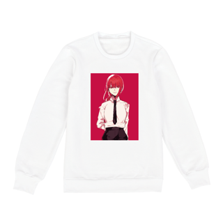 Nome do produto Moletom Fechado Unissex Minimalista Makima Chainsaw Man
