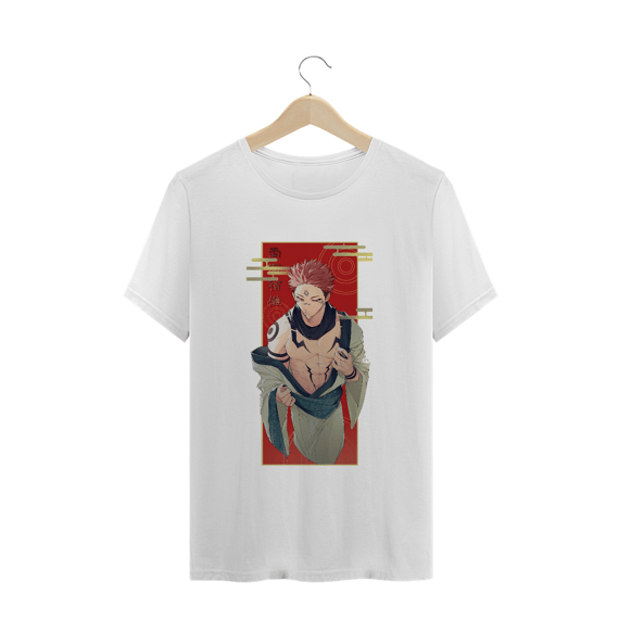 Camiseta Yuji Itadori Sukuna Jujutsu Kaisen - Tecido Prime