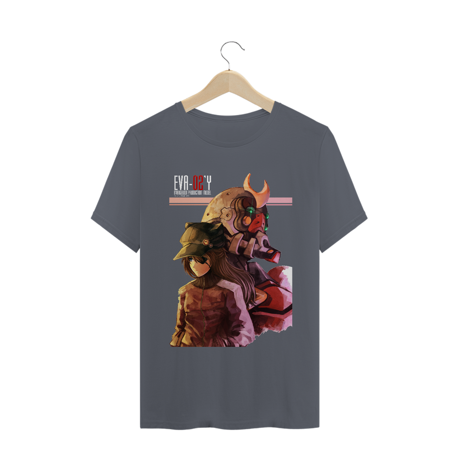 Camiseta Evangelion Asuka - Tecido Quality