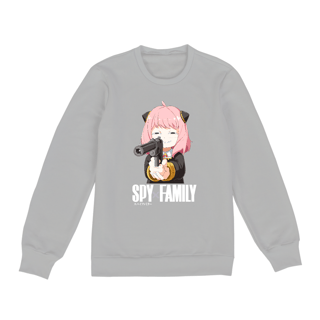 Nome do produto Moletom Fechado Unissex Anya Spy x Family Letra Branca
