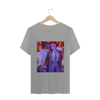 Nome do produto Camiseta Chainsaw Man Makima e Denji - Tecido Quality