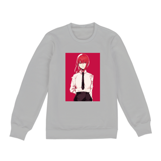 Nome do produto Moletom Fechado Unissex Minimalista Makima Chainsaw Man