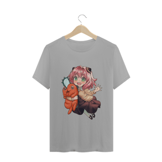 Nome do produto Camiseta Anya e Pochita - Spyxfamily e Chainsaw Man - Tecido Classic