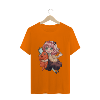 Nome do produto Camiseta Anya e Pochita - Spyxfamily e Chainsaw Man - Tecido Quality