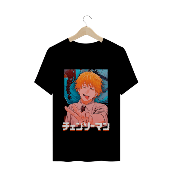 Camiseta Denji Chainsaw Man - Tecido Prime